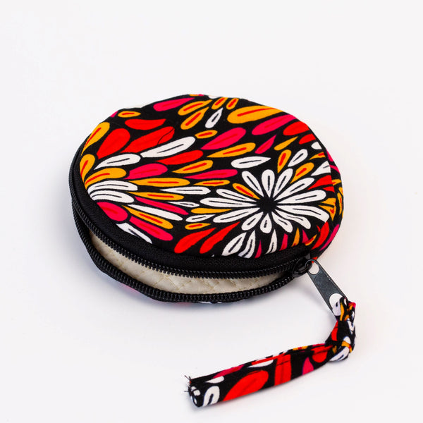 Round Pouch - handmade by the women of Uganda using local materials for a Fair Trade boutique