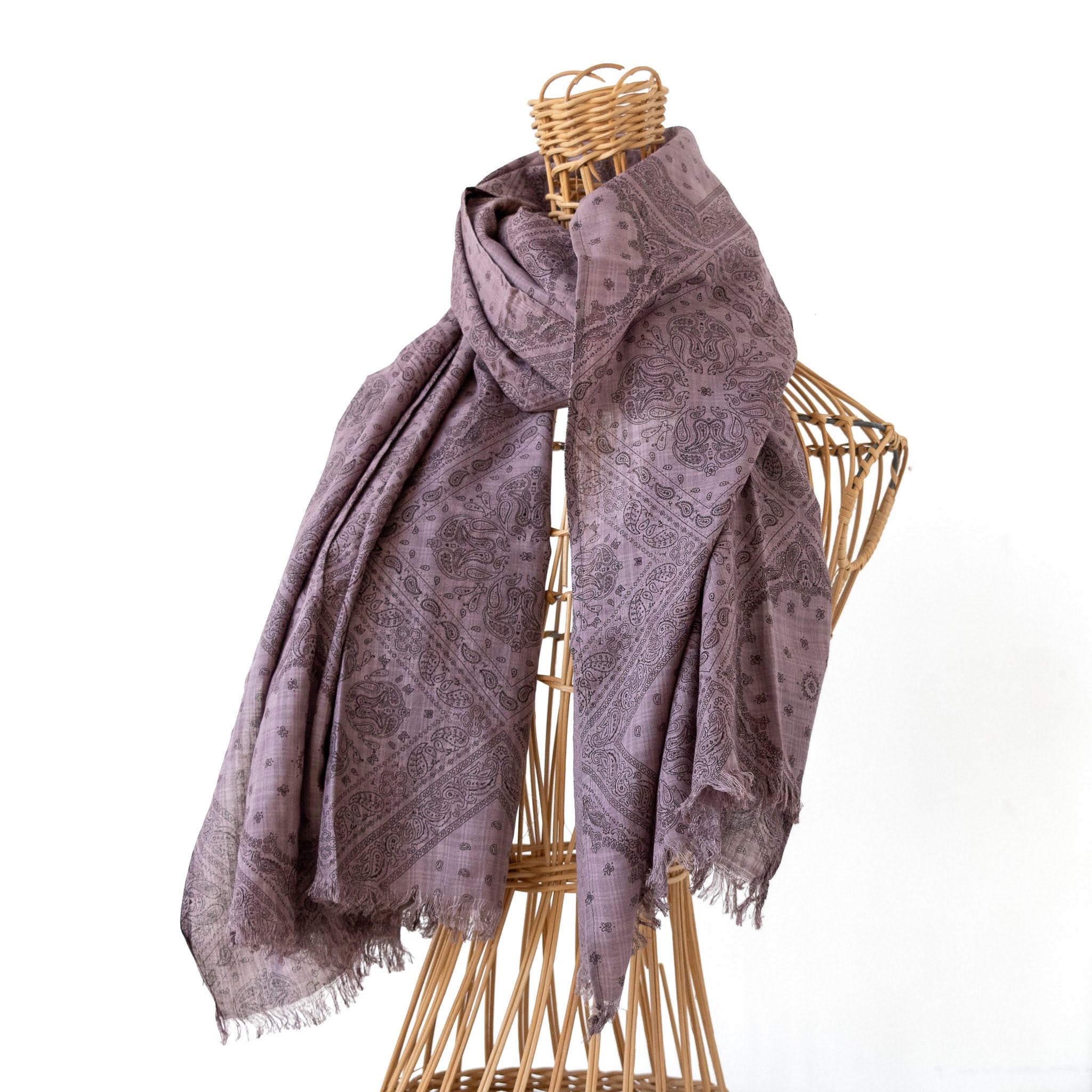 Paisley Pamba Scarf-handmade using local Kenyan cotton cloth by the women of Amani for a Fair Trade boutique