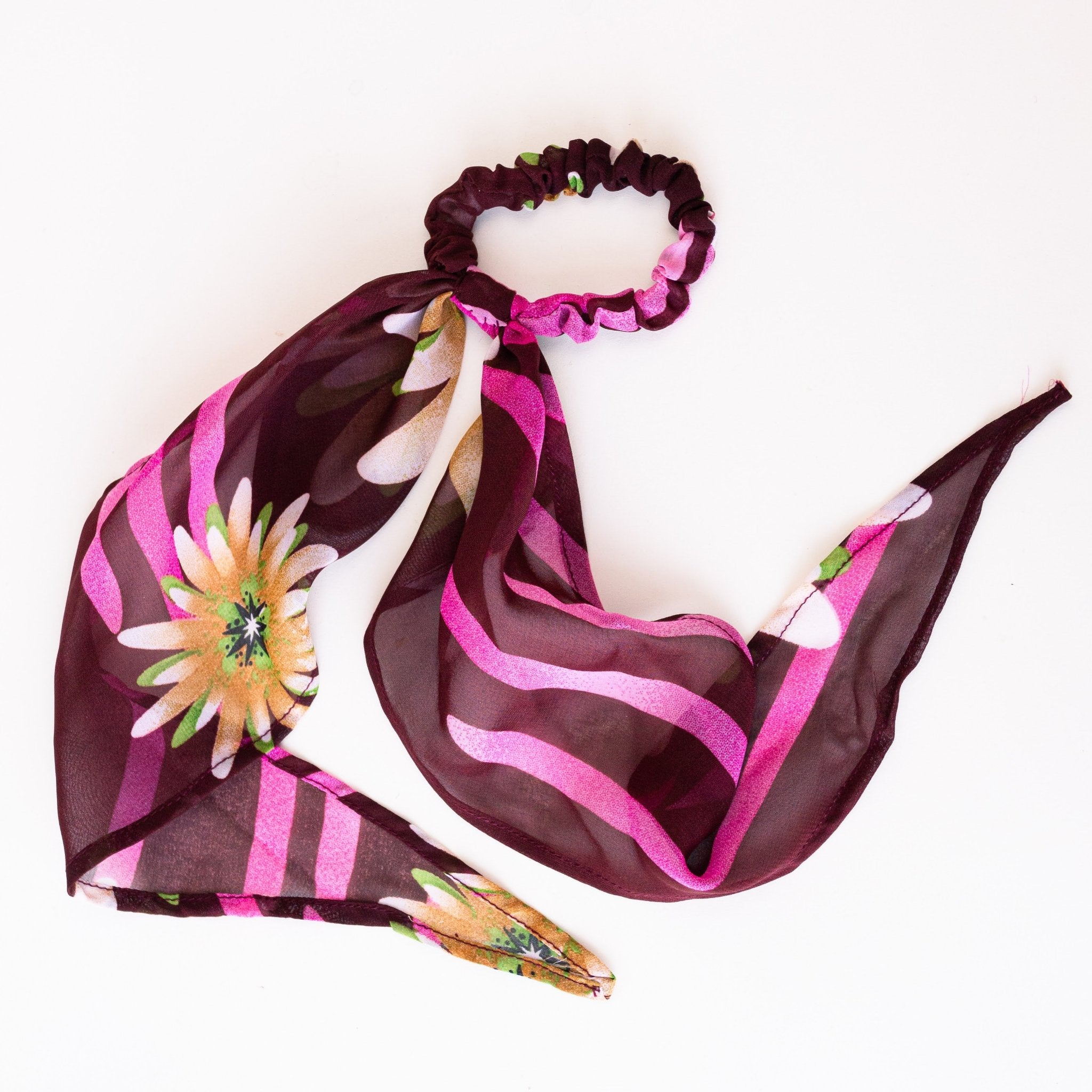 Sheer Scrunchie - handmade by the women of Amani using Kenyan materials for a Fair Trade boutique