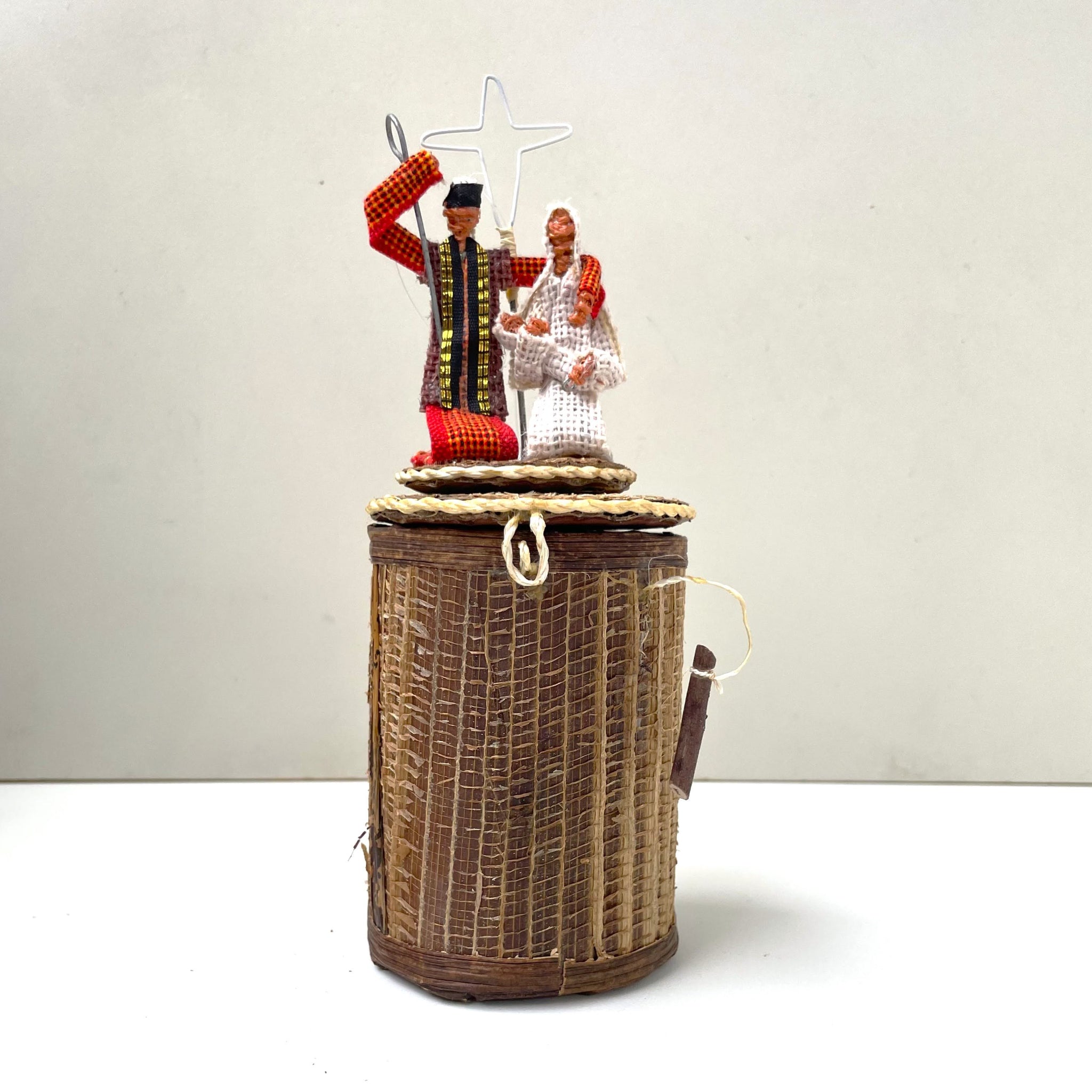 O Holy Night Ornament-handmade from banana leaf fiber and sisal by African artisans in Kenya for a social enterprise