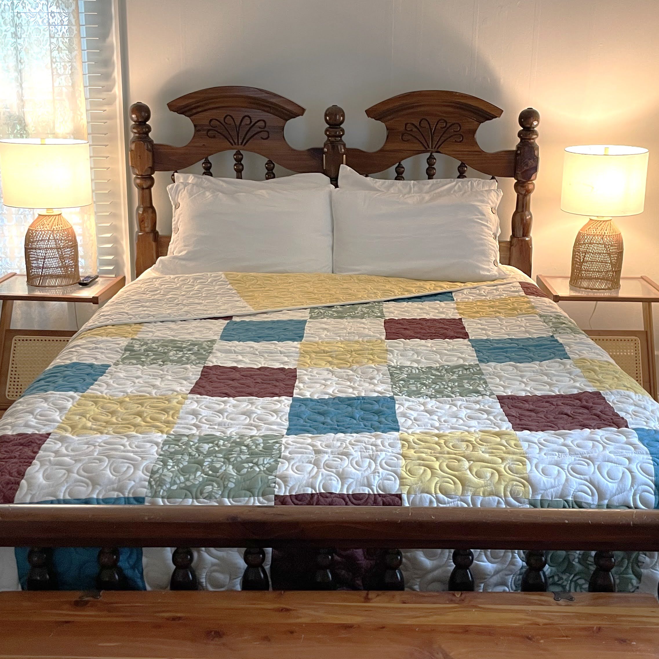An Amani quilt - handstitched by the women at Amani Kenya for a Fair Trade social enterprise