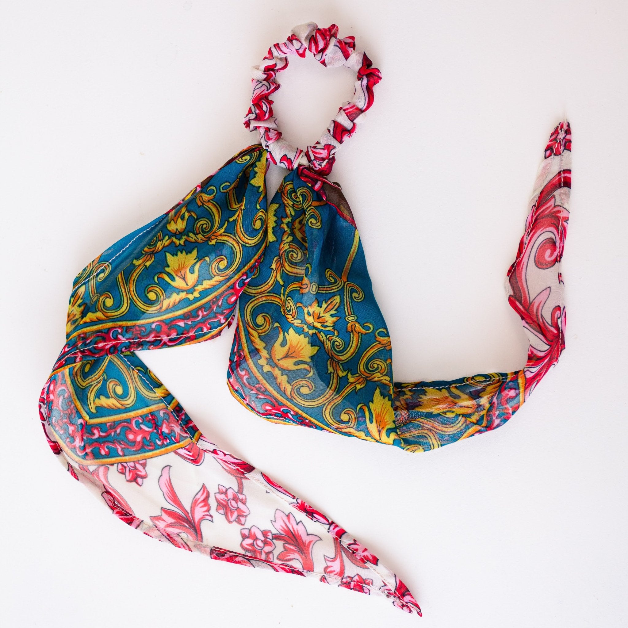 Sheer Scrunchie - handmade by the women of Amani using Kenyan materials for a Fair Trade boutique