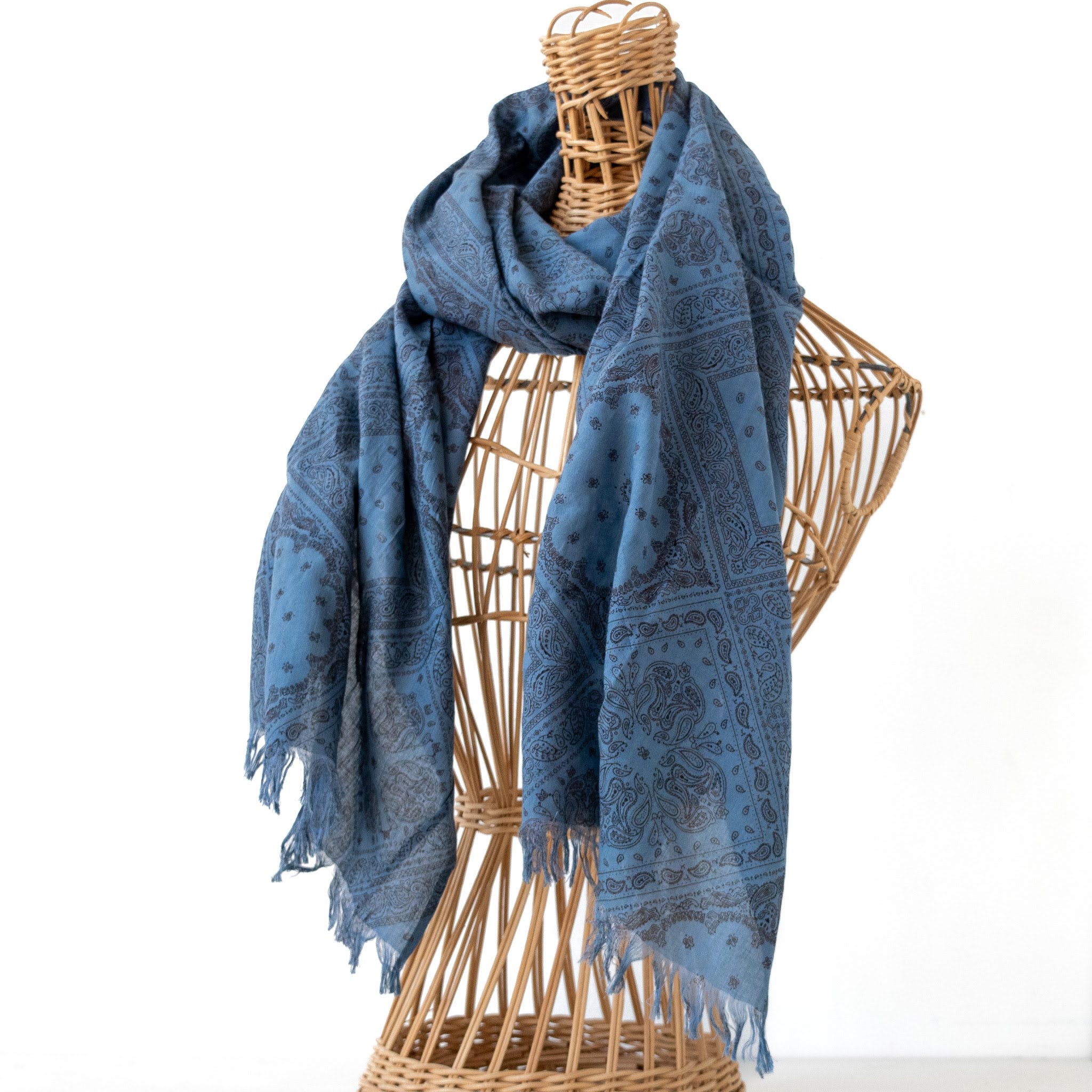 Paisley Pamba Scarf-handmade using local Kenyan cotton cloth by the women of Amani for a Fair Trade boutique