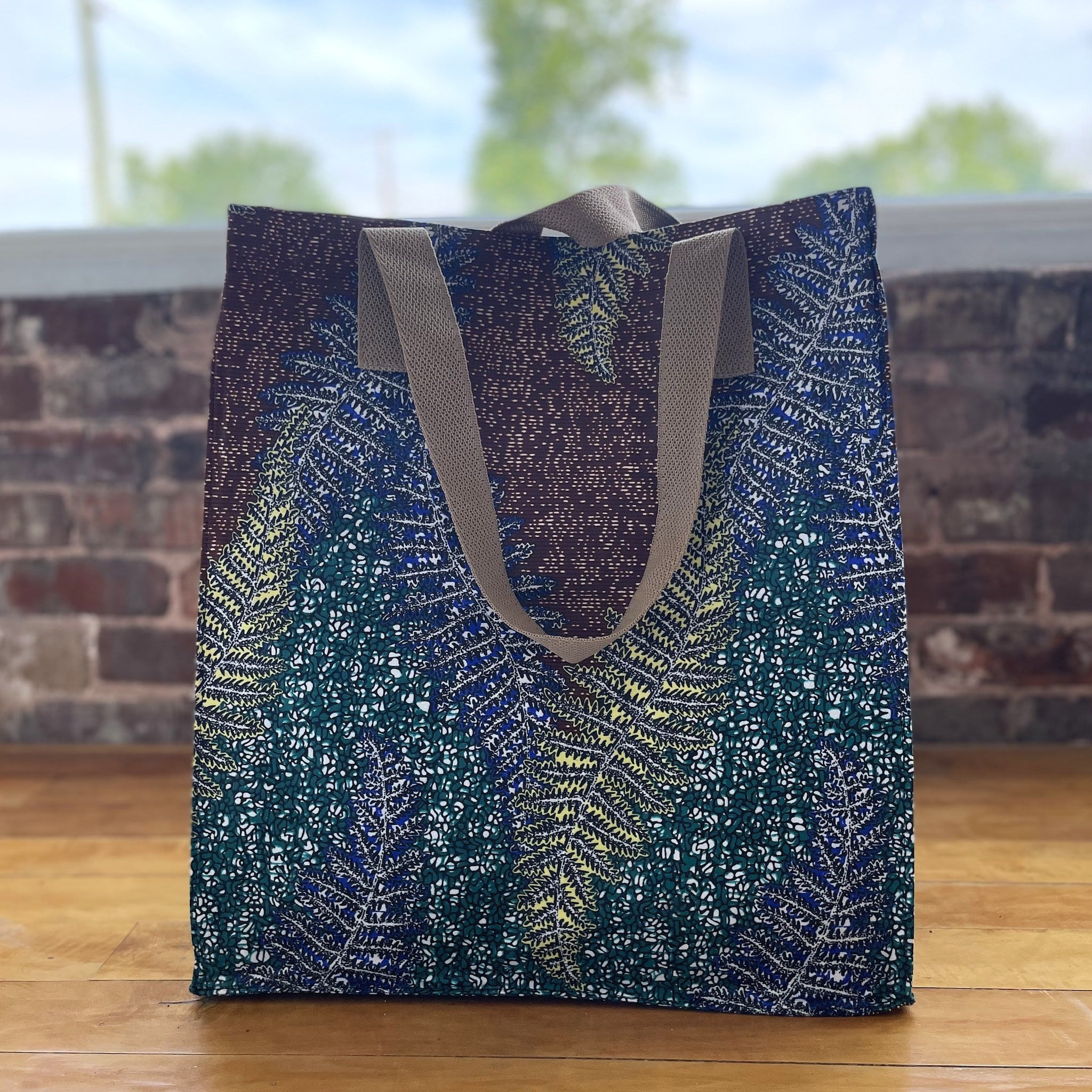Large Market Tote - handmade by the Amani women of Uganda using Ugandan materials for a Fair-Trade social enterprise