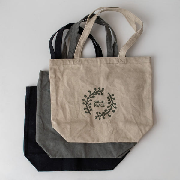 Amani Peace Tote- handmade by the women of Amani Kenya for a Fair Trade boutique