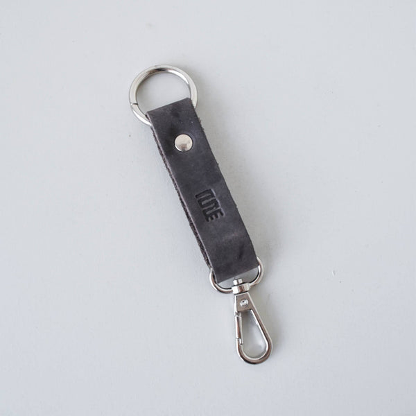 Leather key clip - handmade by the Amani women using Kenyan leather for a Fair Trade boutique