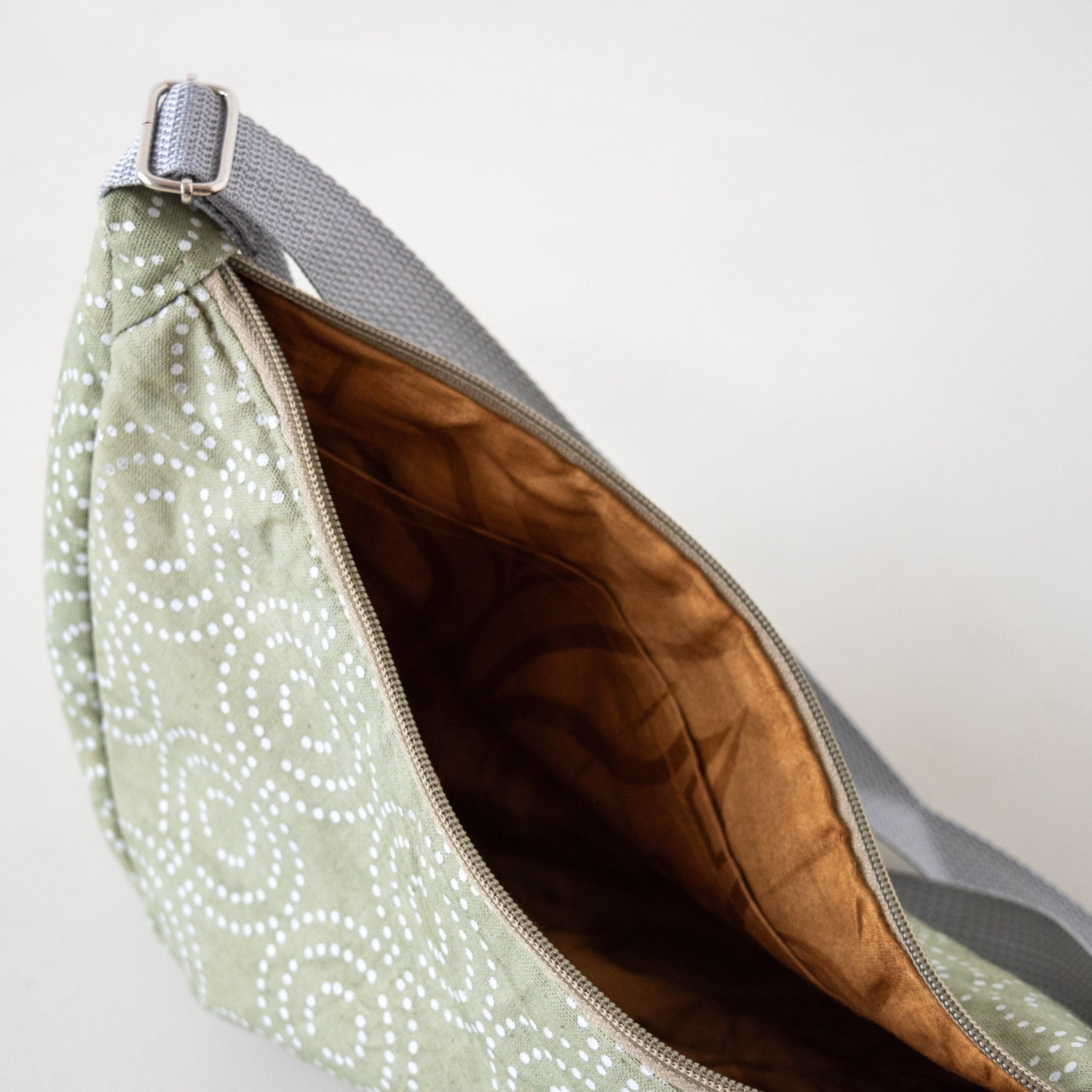 Crescent Sling Bag-handmade by the women of Amani for a fair trade boutique