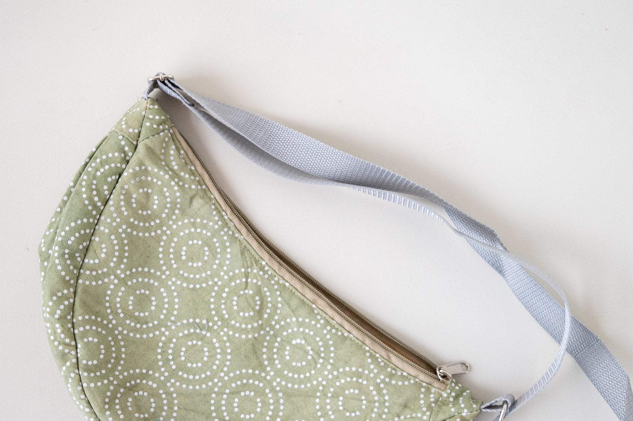 Crescent Sling Bag-handmade by the women of Amani for a fair trade boutique