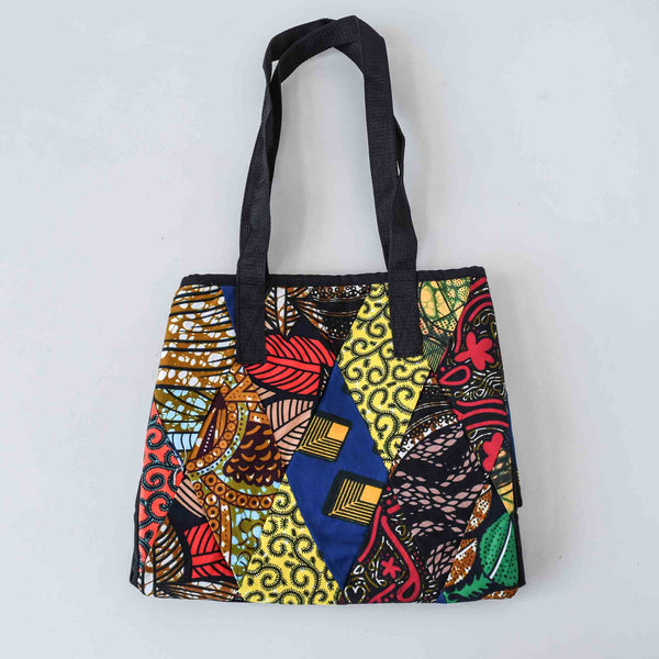 Diamond Patch Tote - Ugandan materials and design for a fair trade boutique