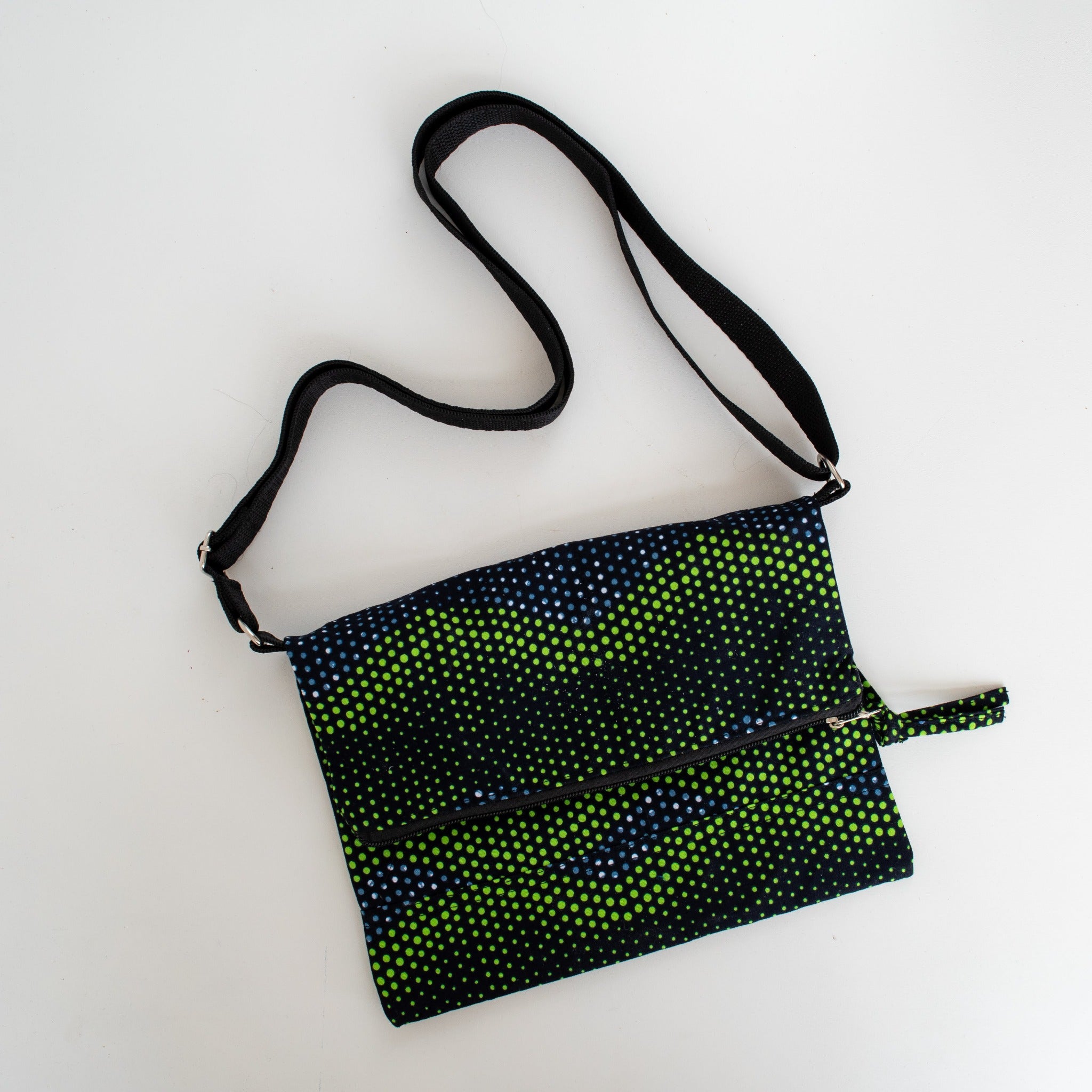 Kitenge Foldover Bag - Ugandan materials and design for a fair trade boutique