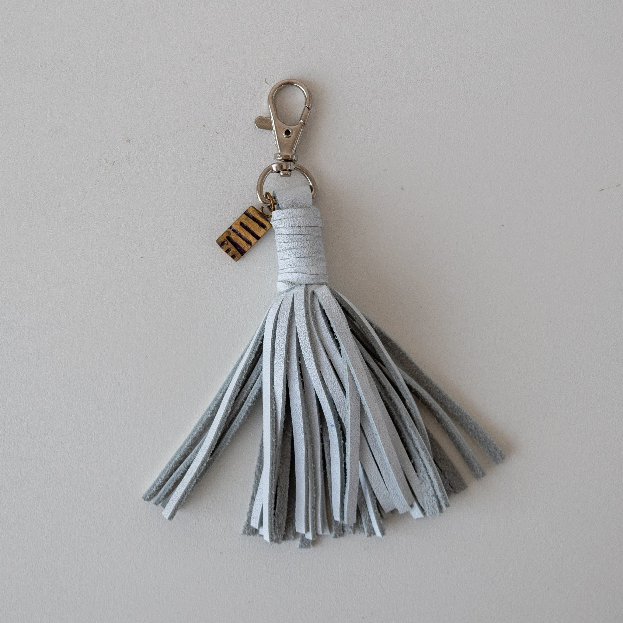 Tassel Key Holder - handmade using Kenyan leather by local market artisans for a Fair Trade boutique