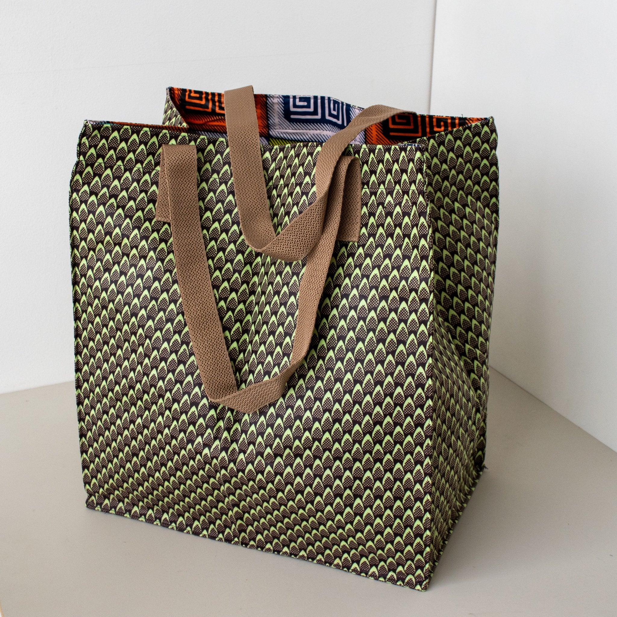 Large Market Tote - handmade by the Amani women of Uganda using Ugandan materials for a Fair Trade boutique