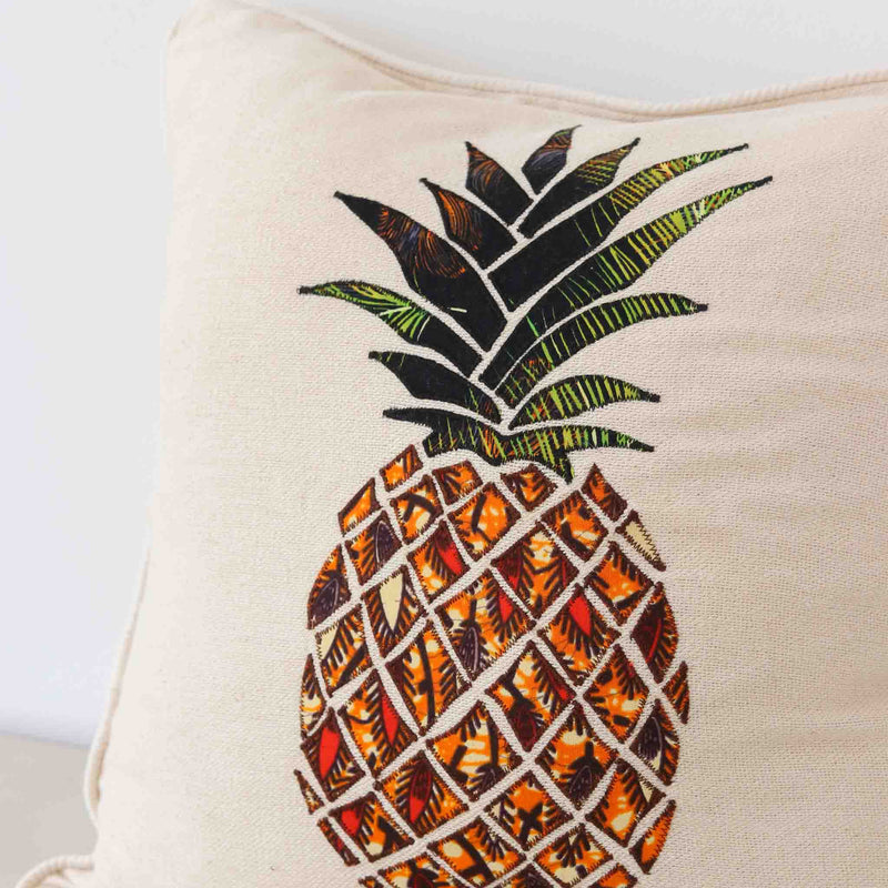 Pineapple Pillow - Kenyan materials and design for a fair trade boutique