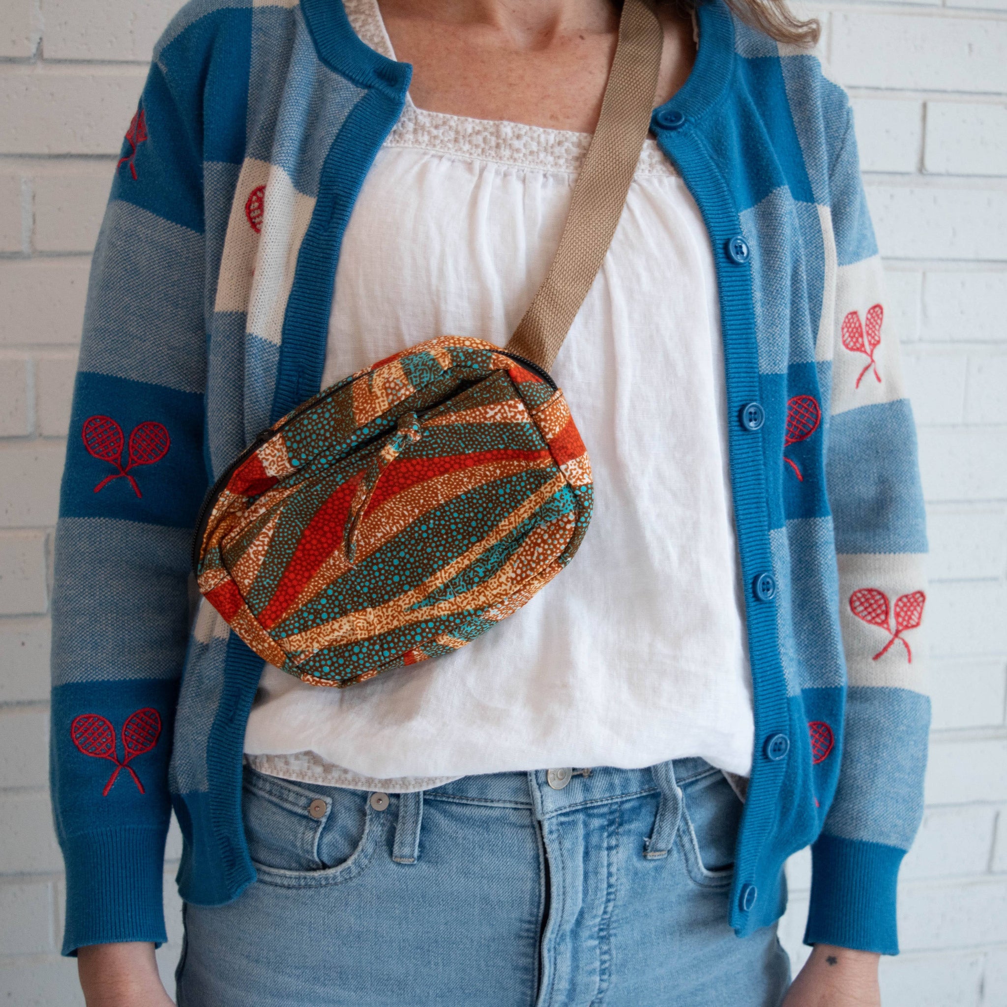 Mini Belt Bag - Ugandan materials and design for a fair trade boutique