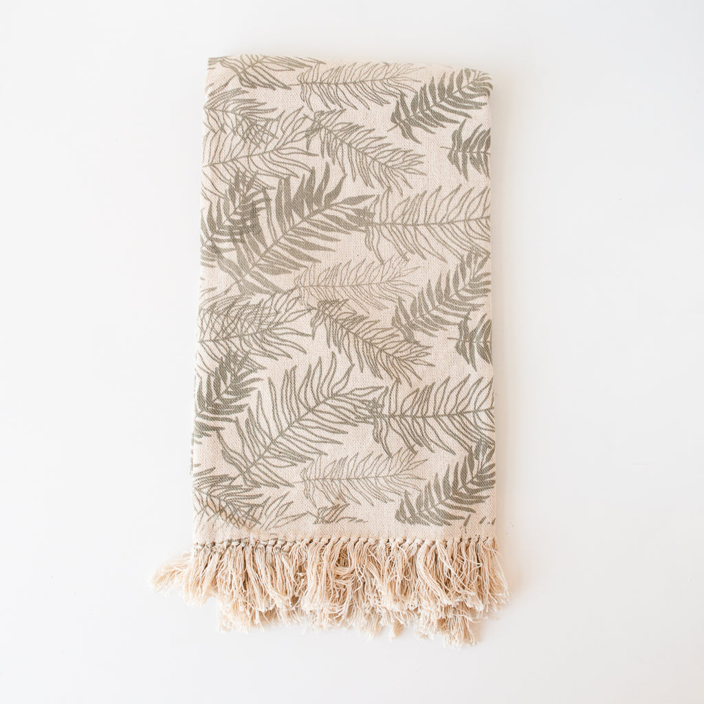 Handwoven Fern Throw