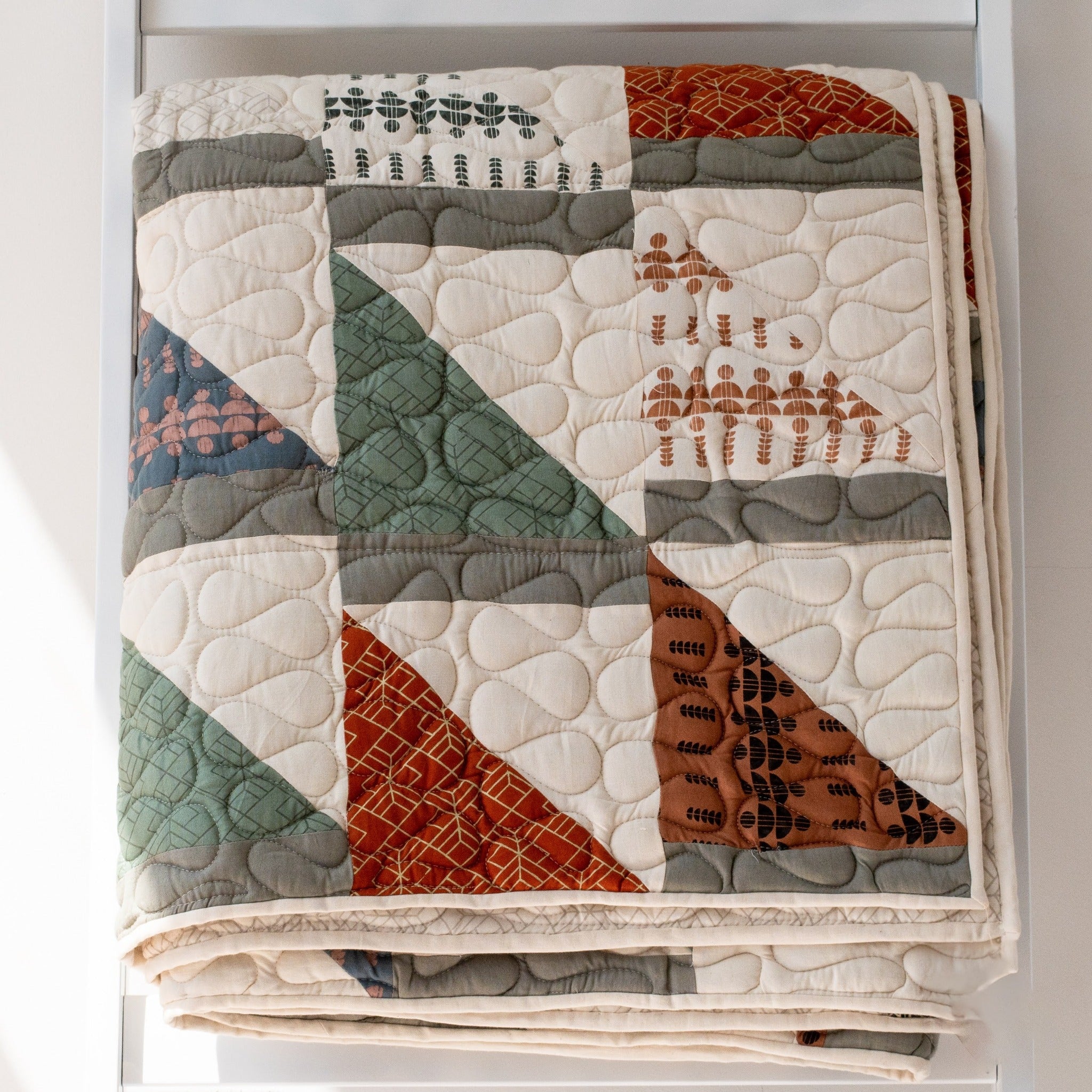 An Amani quilt - handstitched by the women at Amani Kenya for a Fair Trade boutique