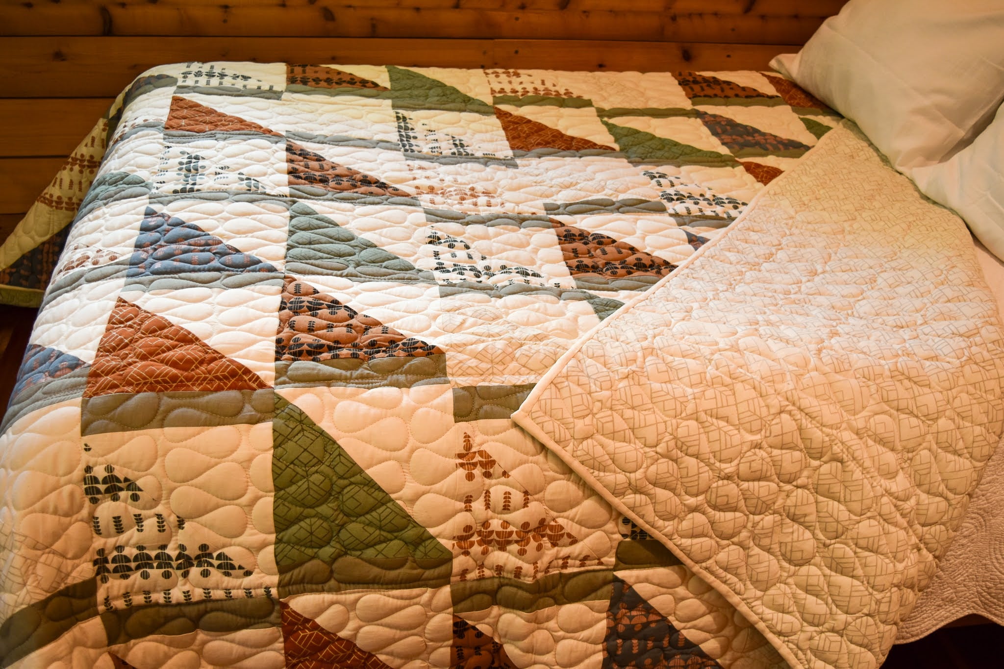 An Amani quilt - handstitched by the women at Amani Kenya for a Fair Trade boutique