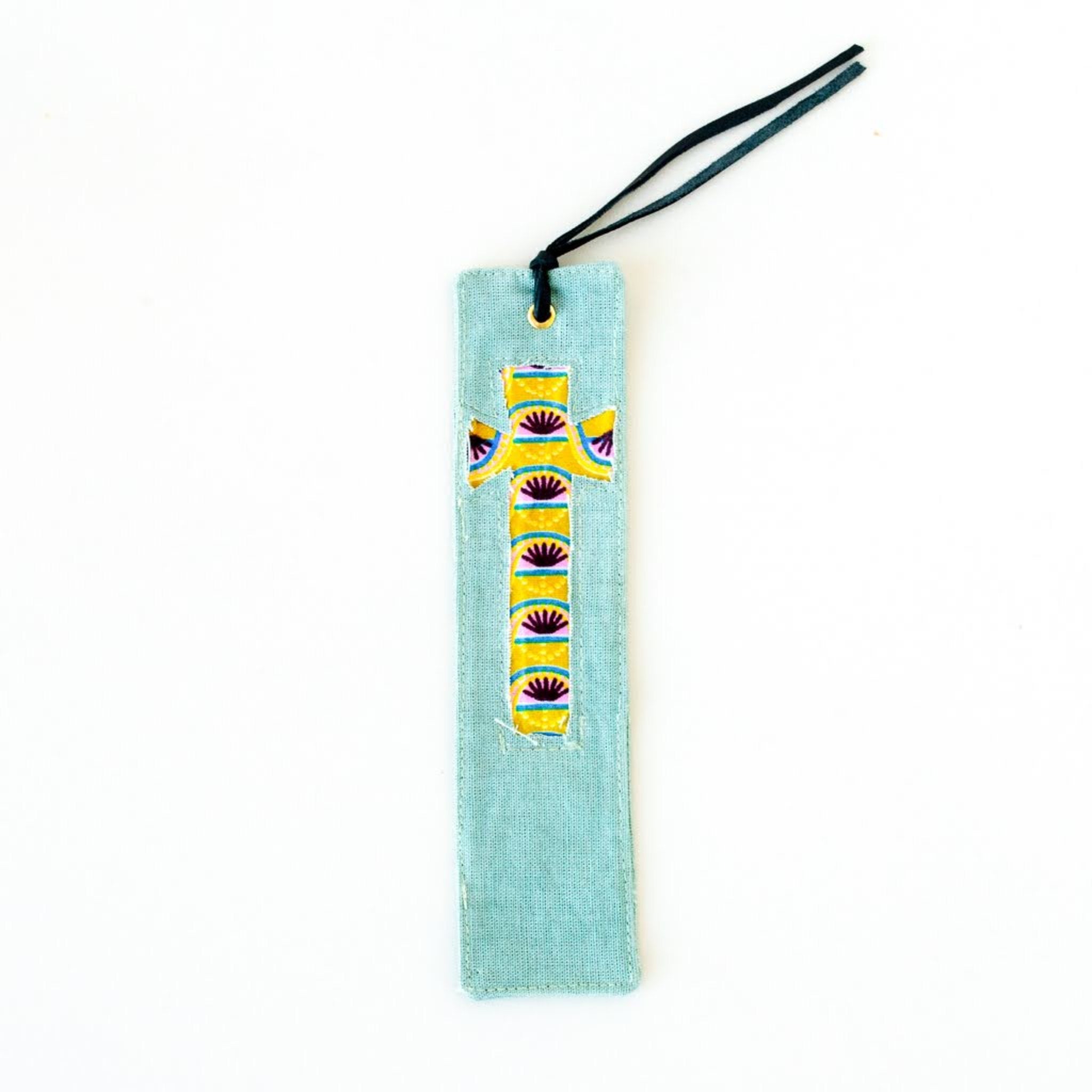 Canvas Cross Bookmark - Kenyan materials and design for a fair trade boutique