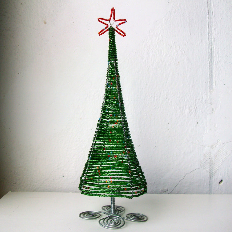 Beaded Christmas Tree & Gifts - Kenyan materials and design for a fair trade boutique