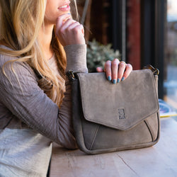 Arrows Leather Satchel - Kenyan materials and design for a fair trade boutique