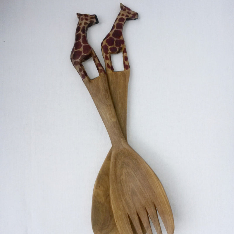 Carved Animal Spoon Set - Kenyan materials and design for a fair trade boutique