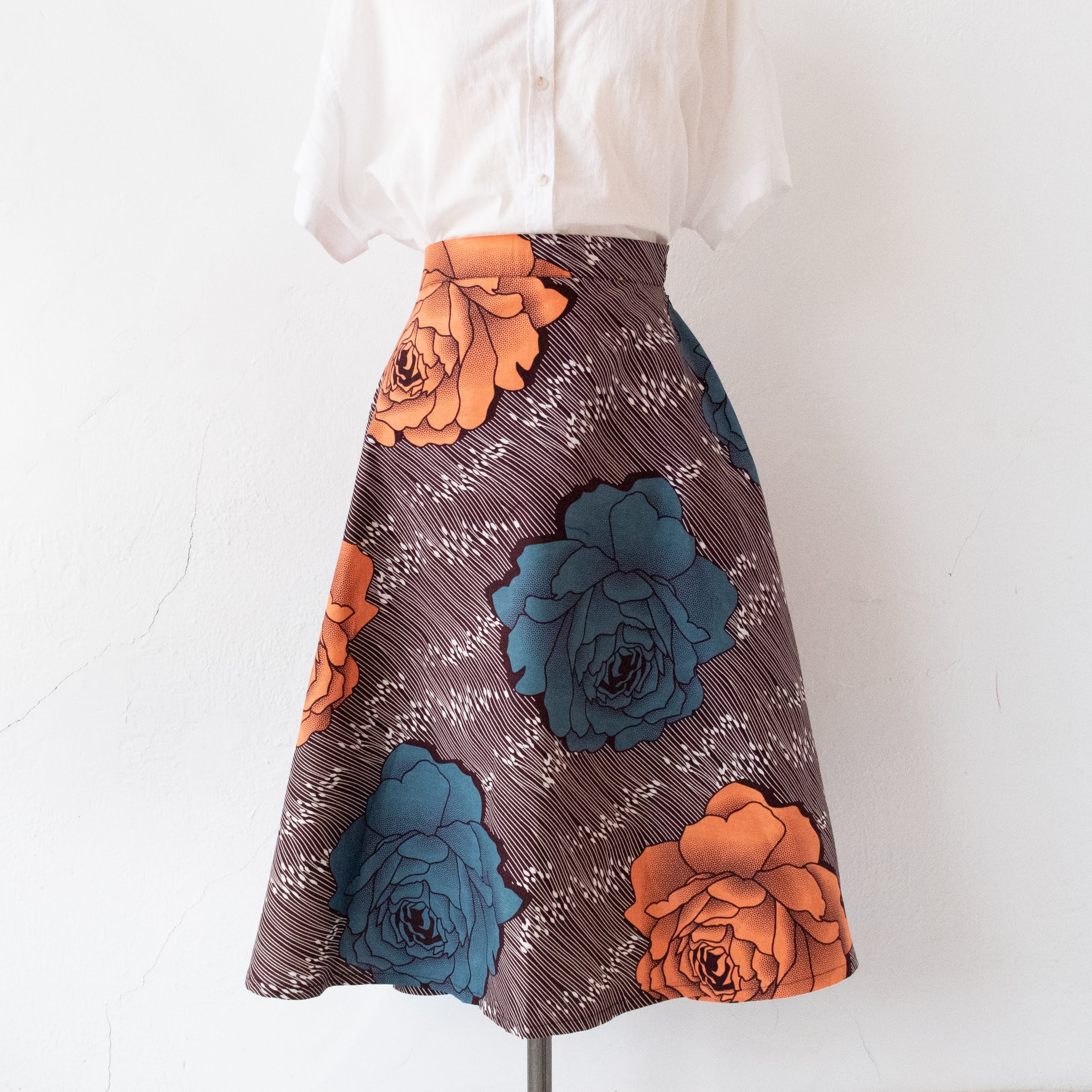 Classic A-line Skirt - Kenyan materials and design for a fair trade boutique