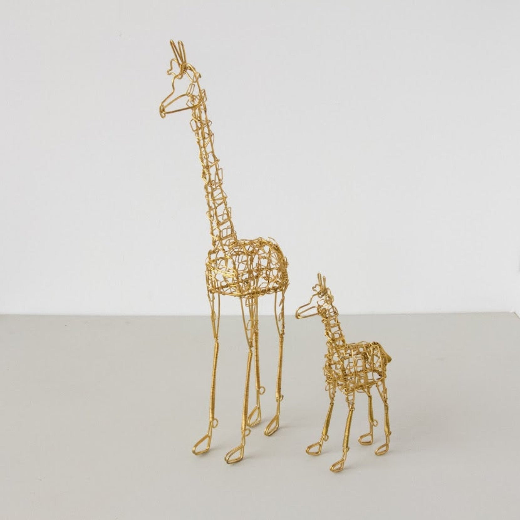 Wire Giraffe-Hand made by Kenyan artisans for a fair trade boutique.