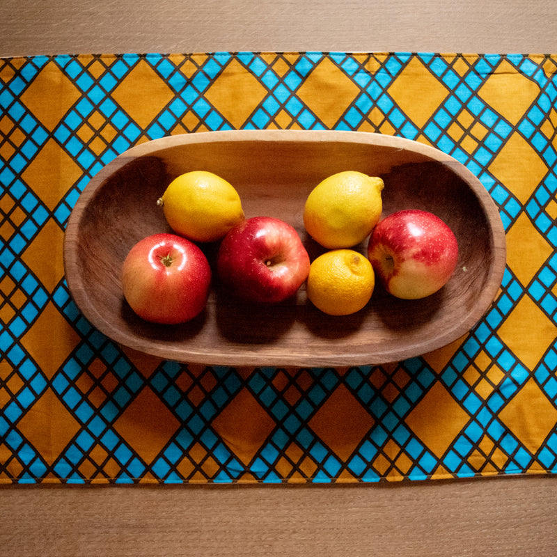 Kanga  Table Runner handmade at Amani Kenya by refugee women