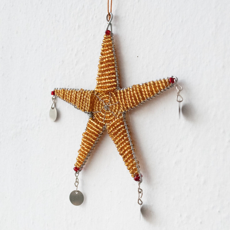 Shanga Star Ornament - Kenyan materials and design for a fair trade boutique