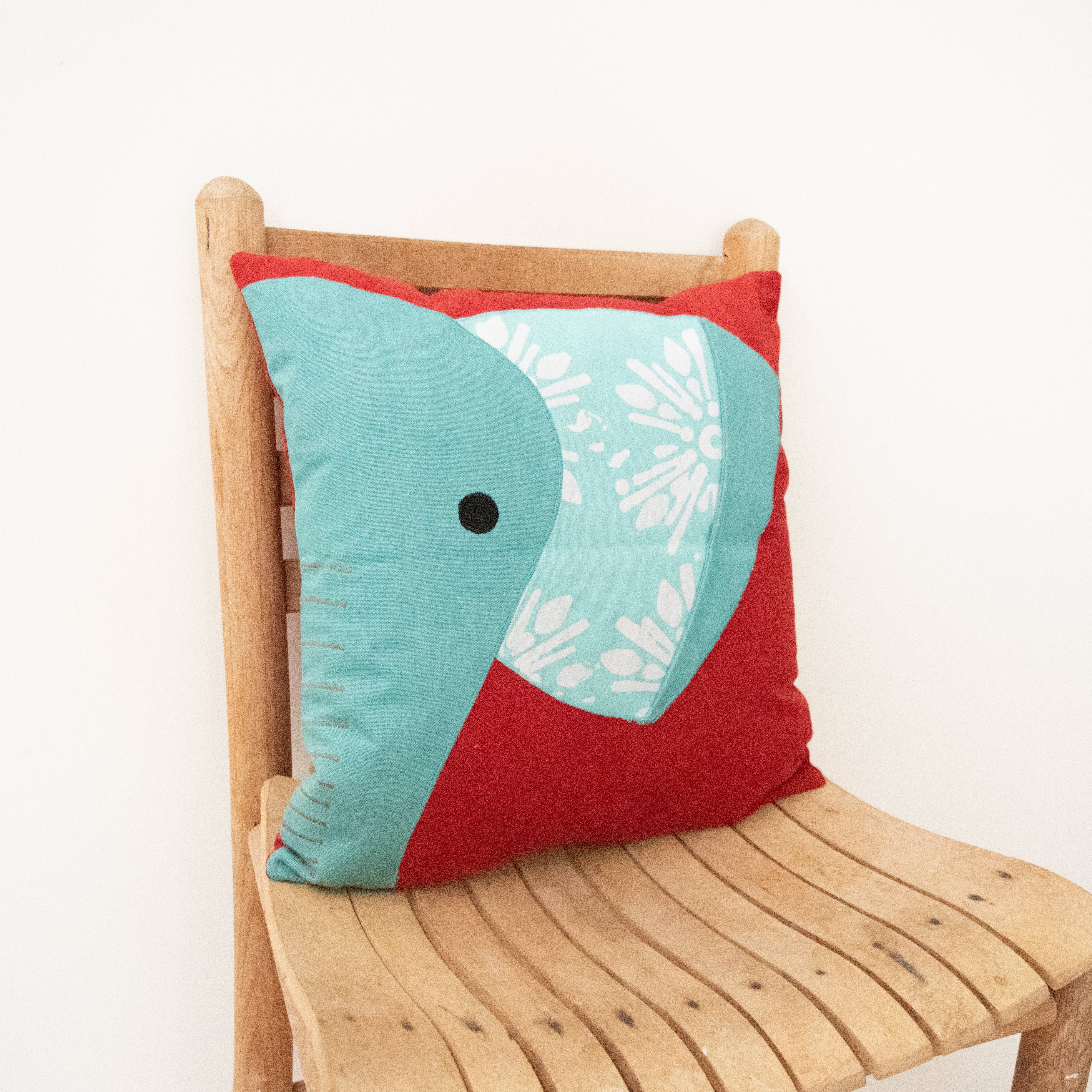 Animal Kingdom Pillow Case - handmade by the women of Amani using Kenyan materials for a Fair Trade boutique