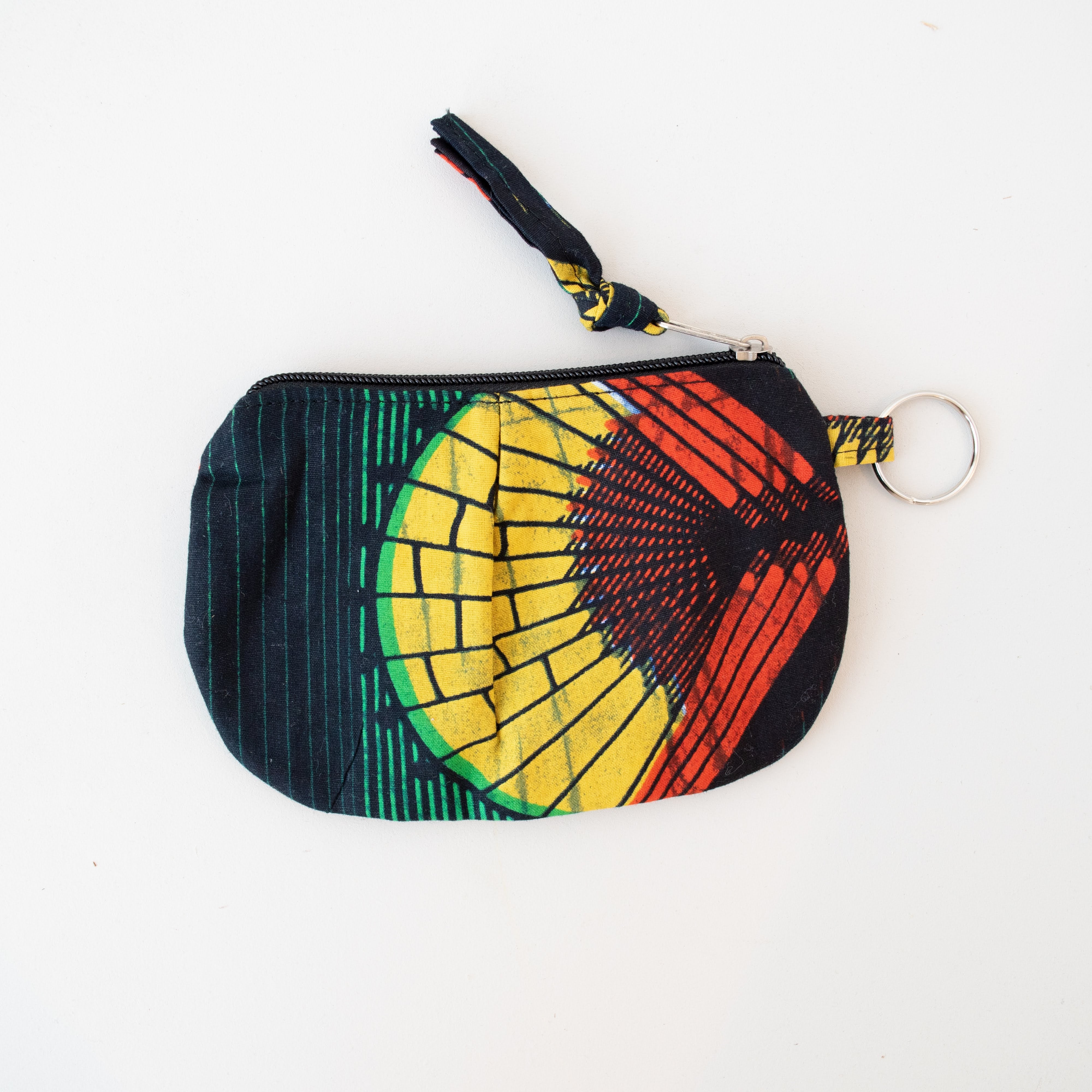 Pleated African Coin Purse - Kenyan materials and design for a fair trade boutique