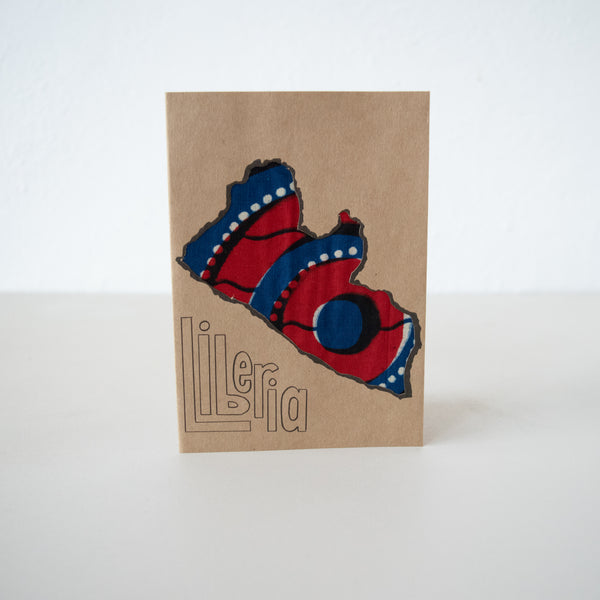 Liberia Card - Kenyan materials and design for a fair trade boutique