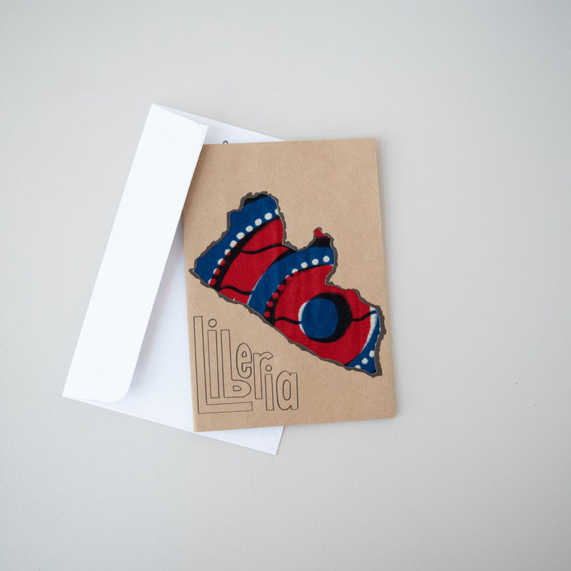 Liberia Card - Kenyan materials and design for a fair trade boutique