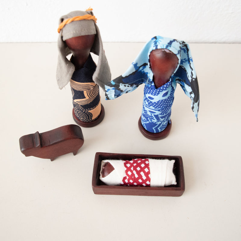 Nativity Peg Set - Kenyan materials and design for a fair trade boutique