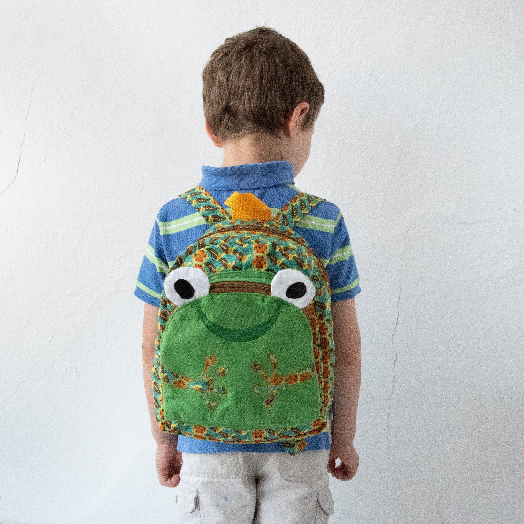 Froggy Backpack - Kenyan materials and design for a fair trade boutique