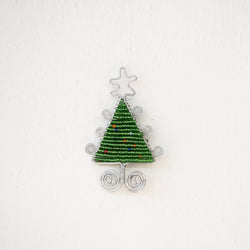 Beaded Christmas Tree Ornament - handmade by Kenyan market artisans for a Fair Trade boutique