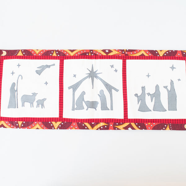 Nativity Wall Hanging - handmade by the Amani women using local Kenyan materials for a Fair Trade boutique