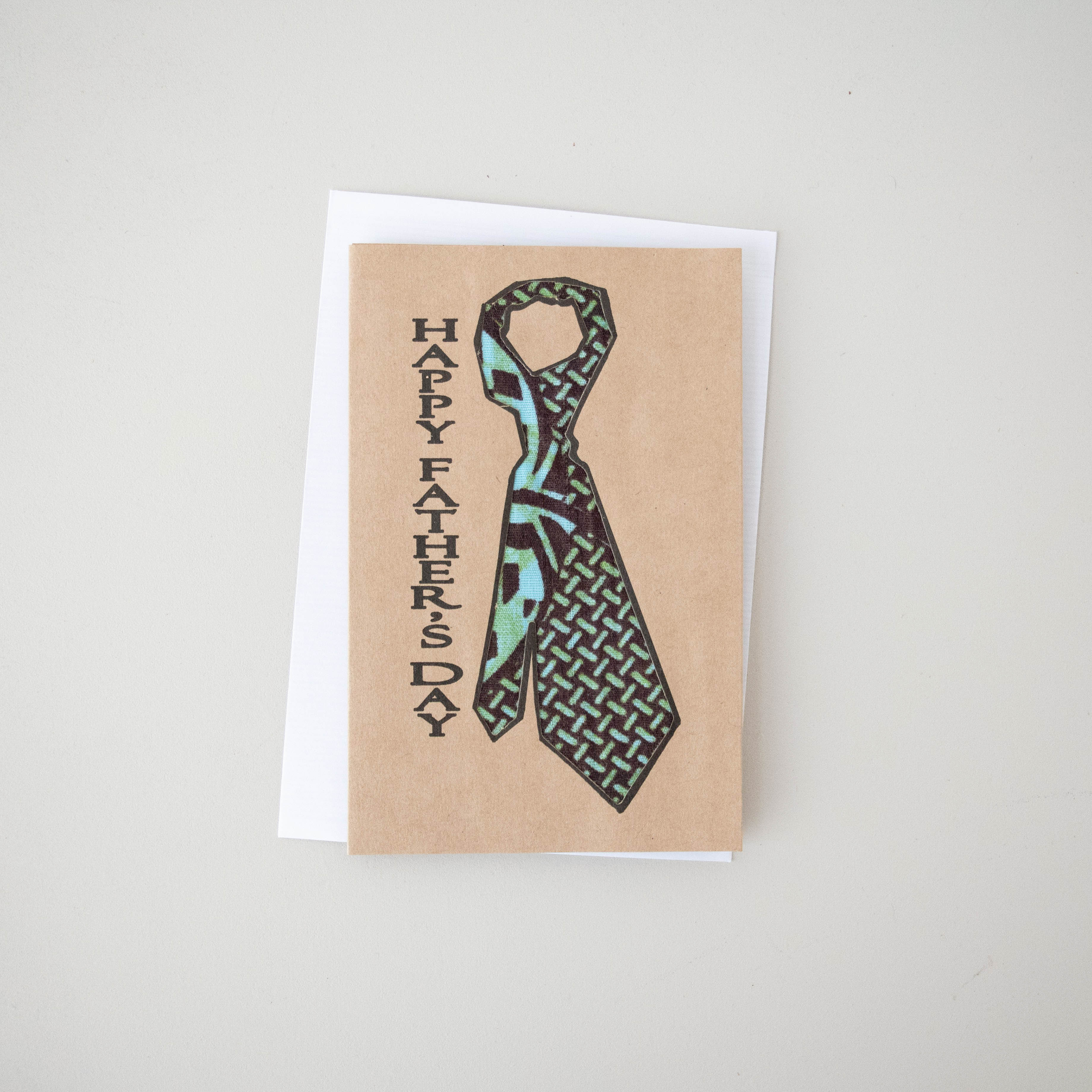 Father's Day Card - Kenyan materials and design for a fair trade boutique