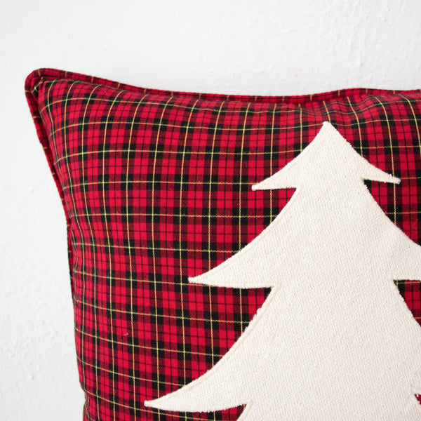 Maasai Christmas Tree Pillow - Kenyan materials and design for a fair trade boutique