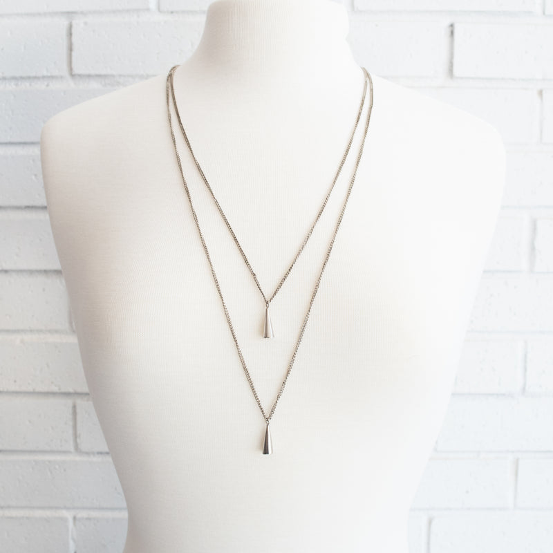 Double Cone Necklace - Kenyan materials and design for a fair trade boutique