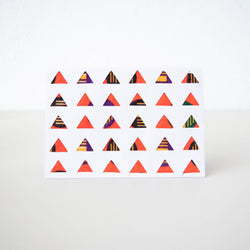 Triangles Card - Kenyan materials and design for a fair trade boutique