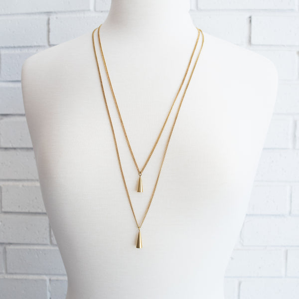 Double Cone Necklace - Kenyan materials and design for a fair trade boutique