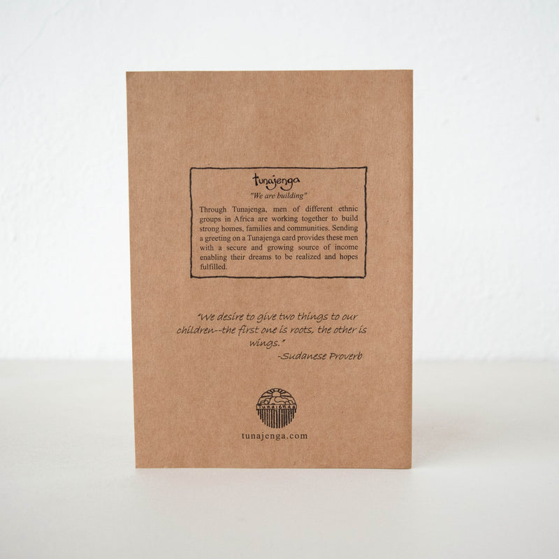 Loving Mother Card - Kenyan materials and design for a fair trade boutique