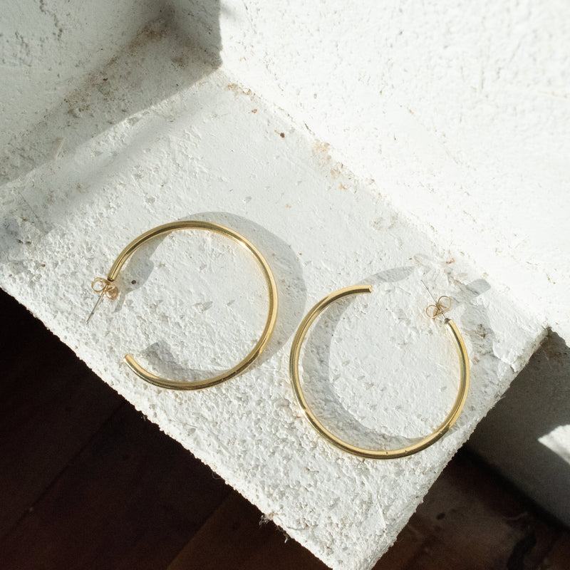 Classic Hoop Earrings - Kenyan materials and design for a fair trade boutique