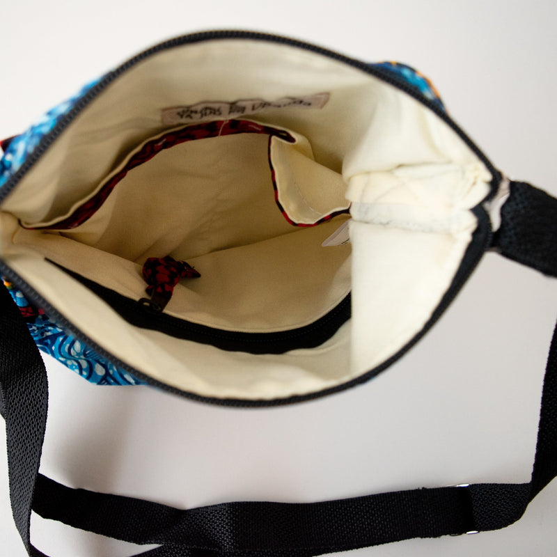 Mini Messenger Bag - Ugandan materials and design for a fair trade boutique