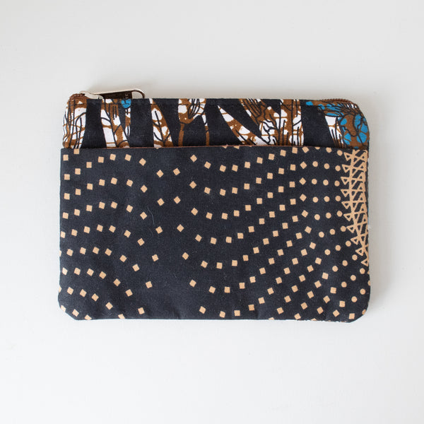 African kitenge coin purse hand made by refugee women in Kenya