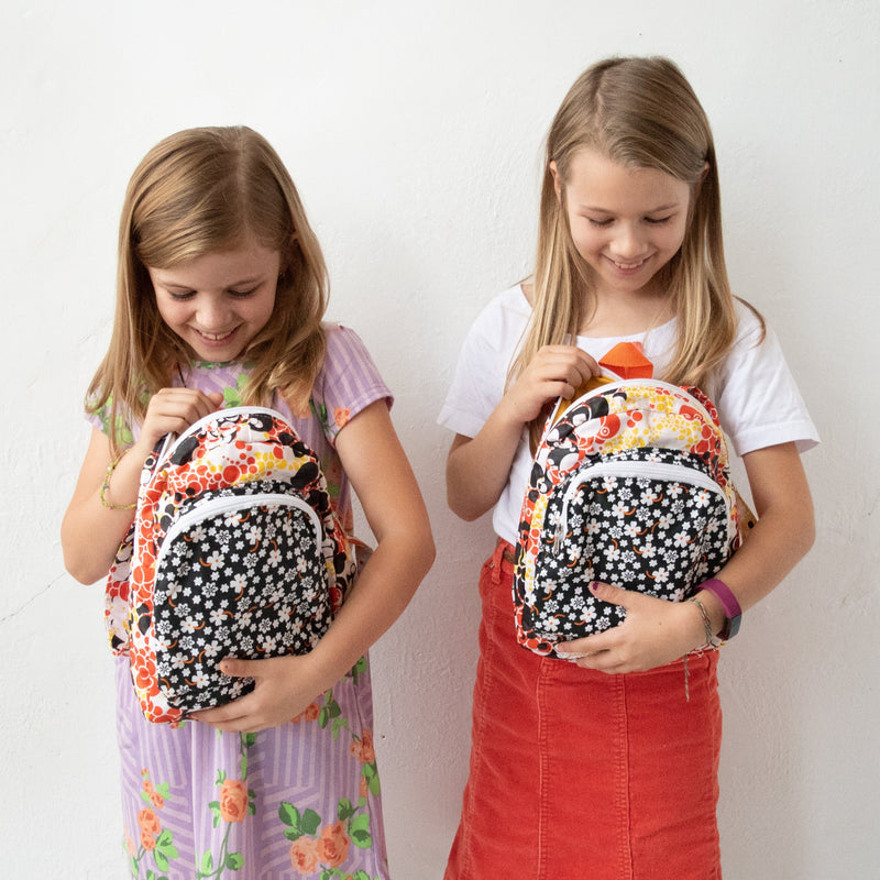 Little Girl's Backpack - Kenyan materials and design for a fair trade boutique