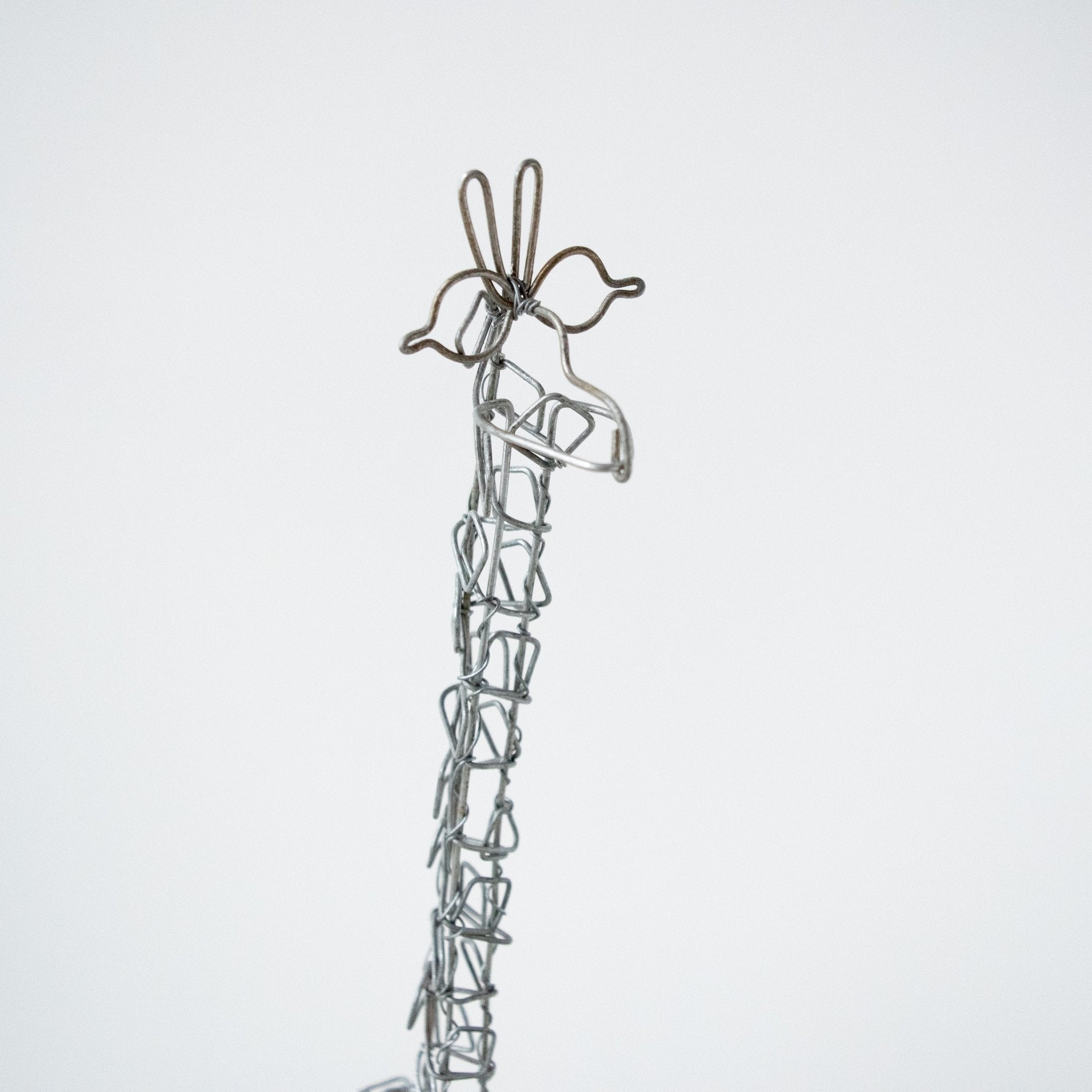 Wire Giraffe-Hand made by Kenyan artisans for a fair trade boutique.