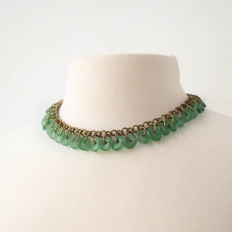 Glass Lace Necklace