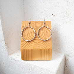 Hoop Earrings - Kenyan materials and design for a fair trade boutique